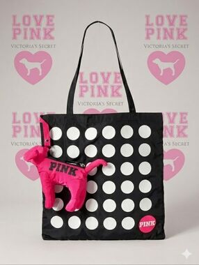 Victoria's Secret PINK Packable Tote & Dog